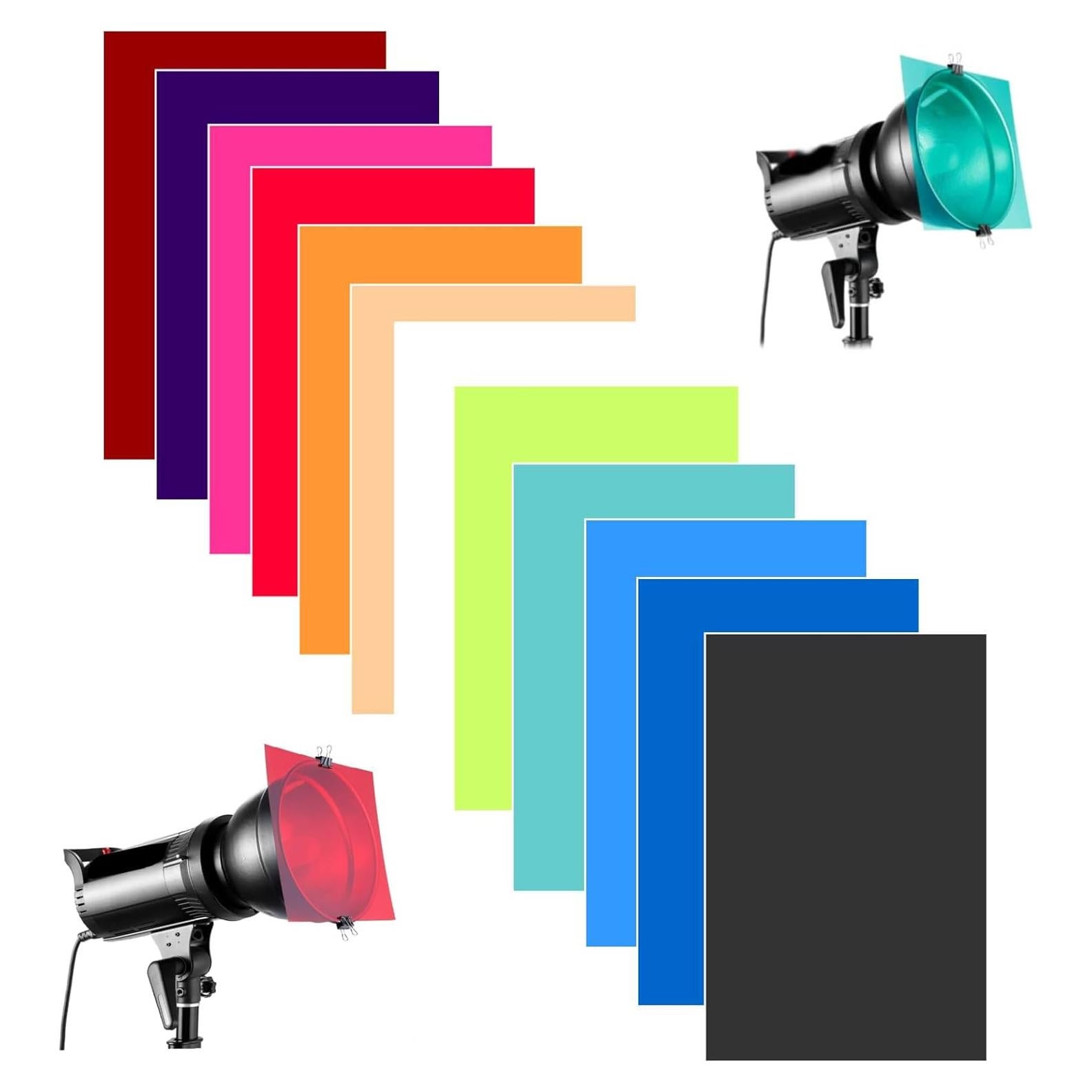 12 Hojas de Gel de Corrección Sxbinyouli 40.64x50.8 cm