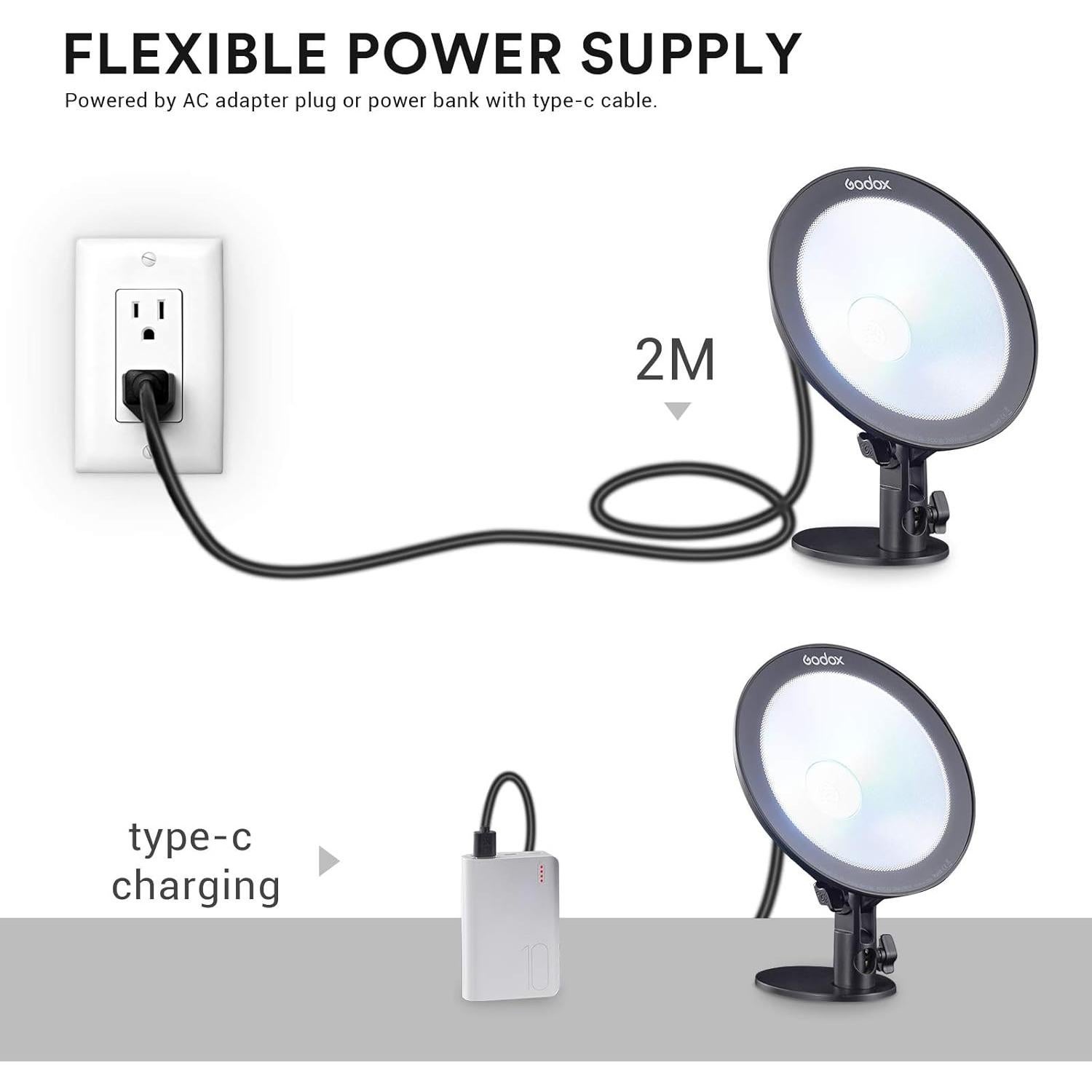 Luz LED RGB Godox CL10 10W 36000 Colores Control APP