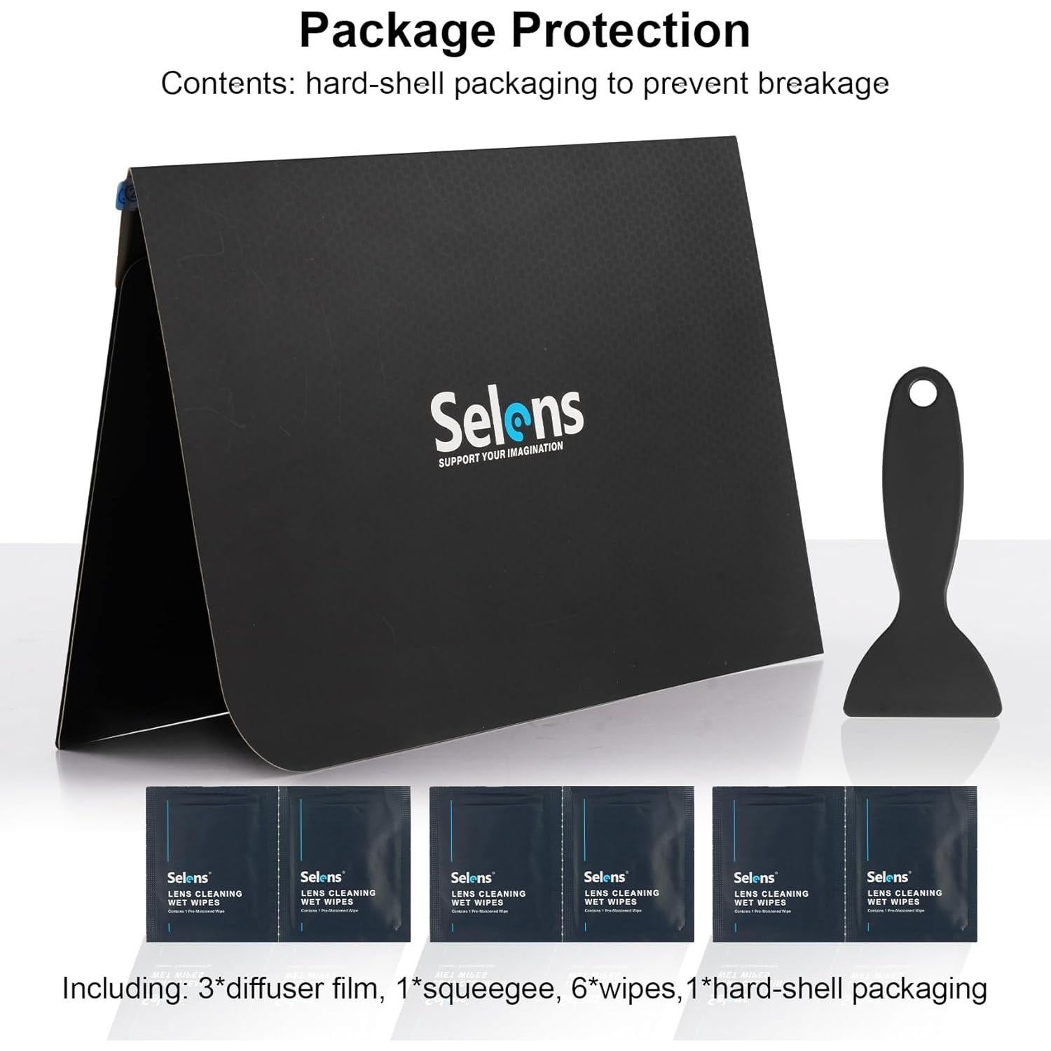 Película Difusora de Luz Adhesiva Selens 3 Pcs 20x30 cm