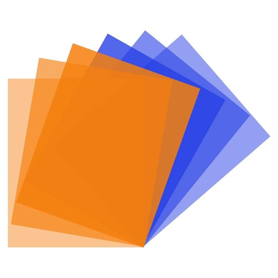 Kit de Filtros de Gel de Corrección de Color 6 Pack 40x50cm