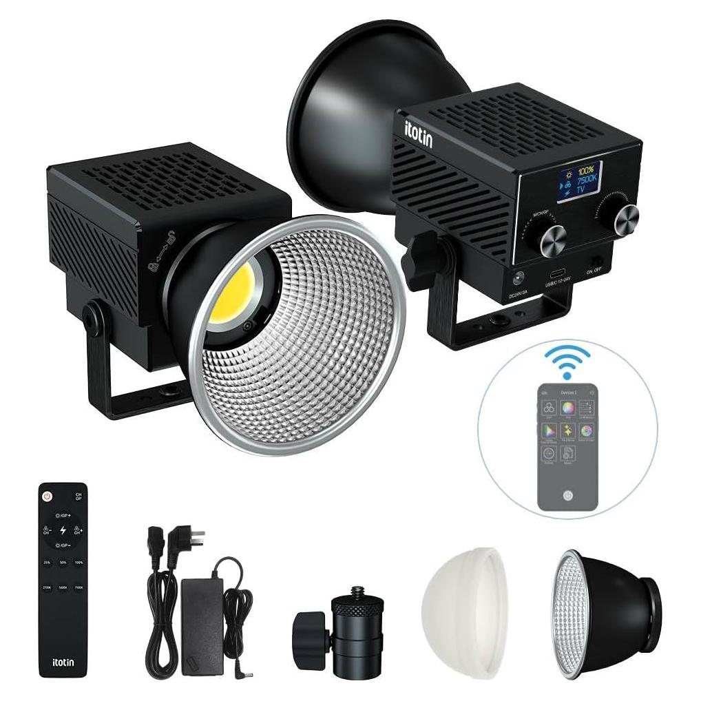 Luz de Video LED ITOTIN Bi-Color 60W Control Remoto 2.4G