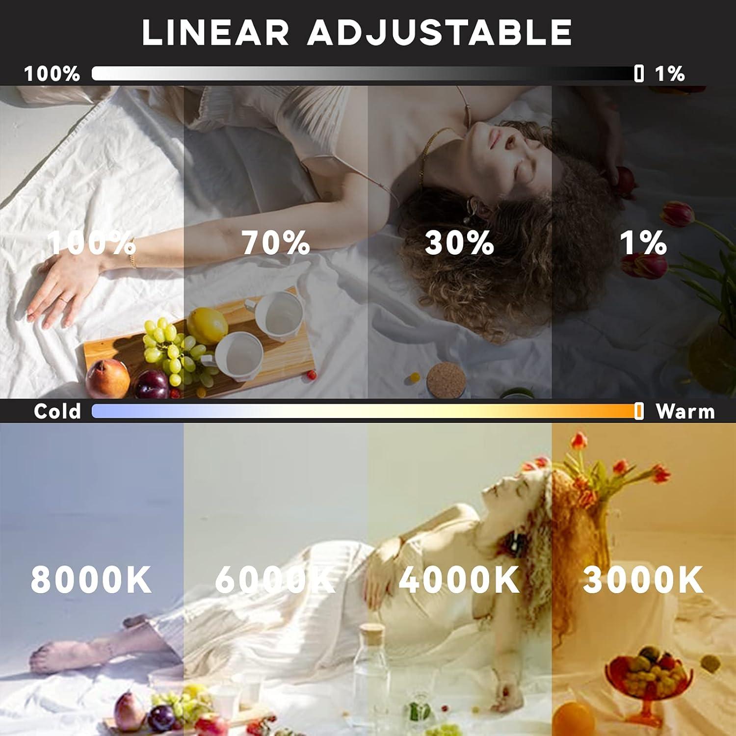 Luz de Video LED Bi-Color Dazzne D50 45W 3000K-8000K