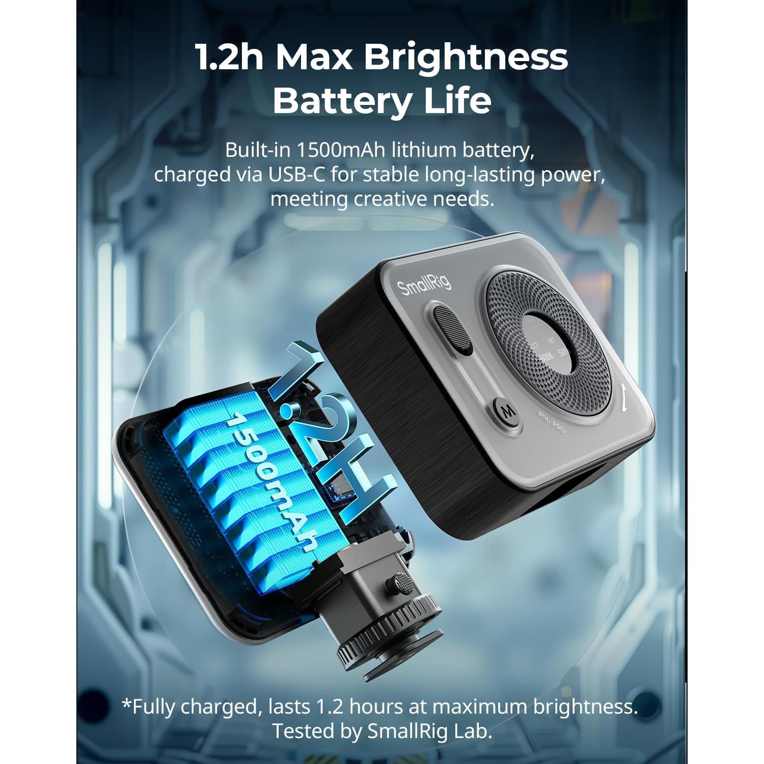 Luz LED de Video SmallRig Vibe P96 Pro 2500-6500K CRI95+