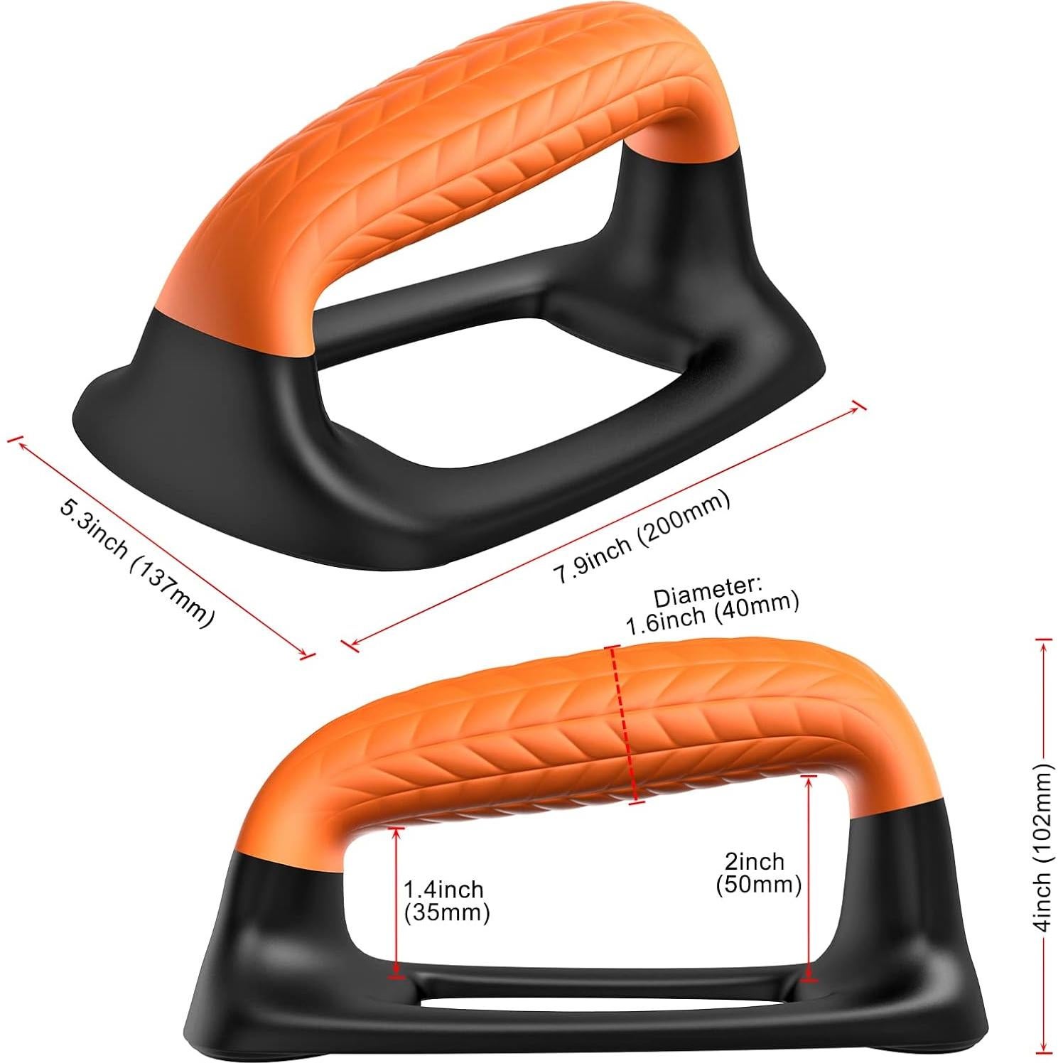 Barras de Push Up SELEWARE con Mango de Goma - Soporta 227 kg
