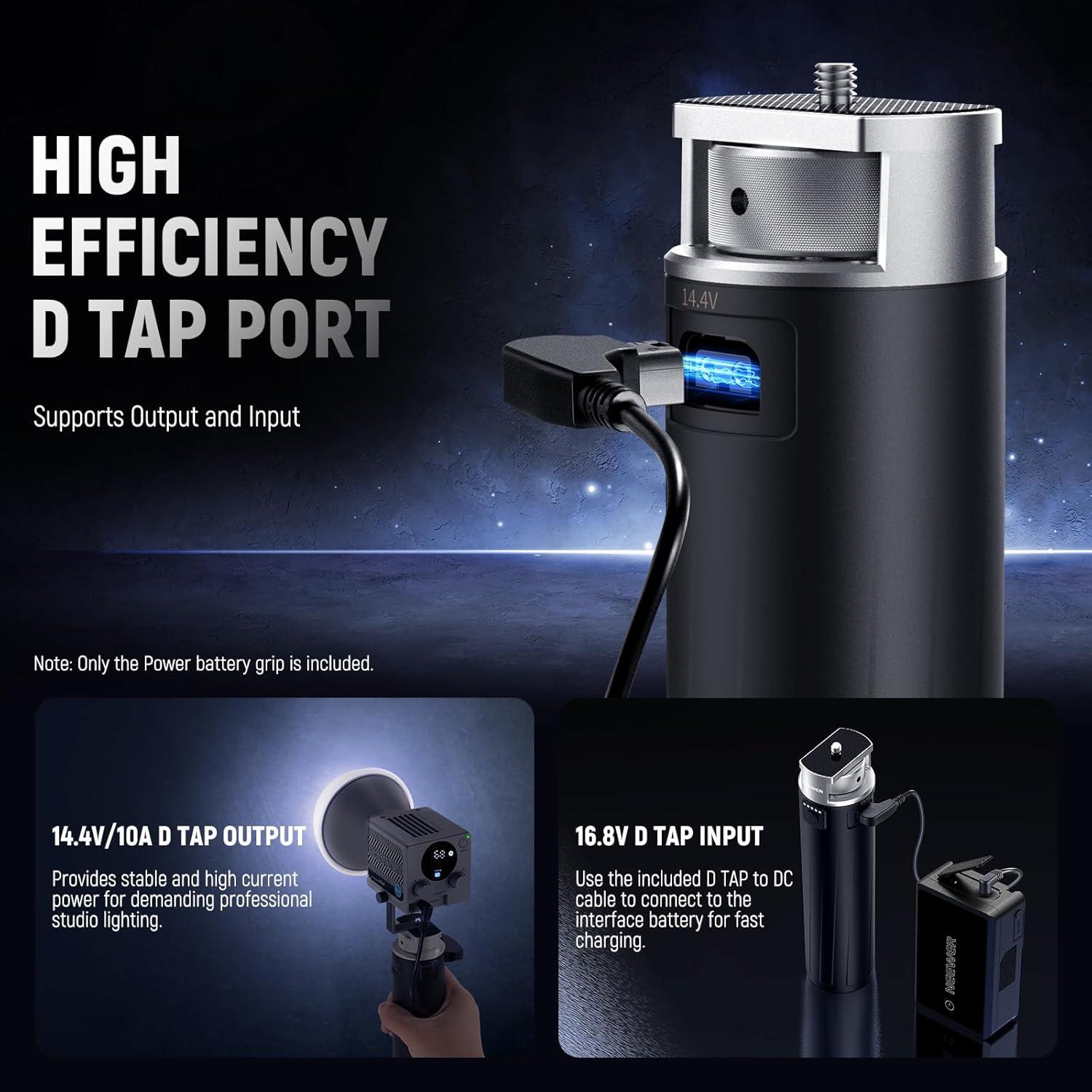 Empuñadura de Batería NEEWER PH99E 6800mAh para Luces COB