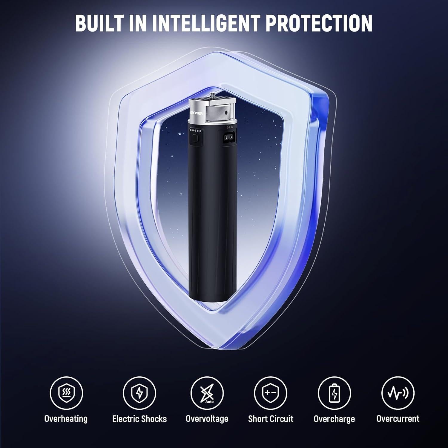 Empuñadura de Batería NEEWER PH99E 6800mAh para Luces COB