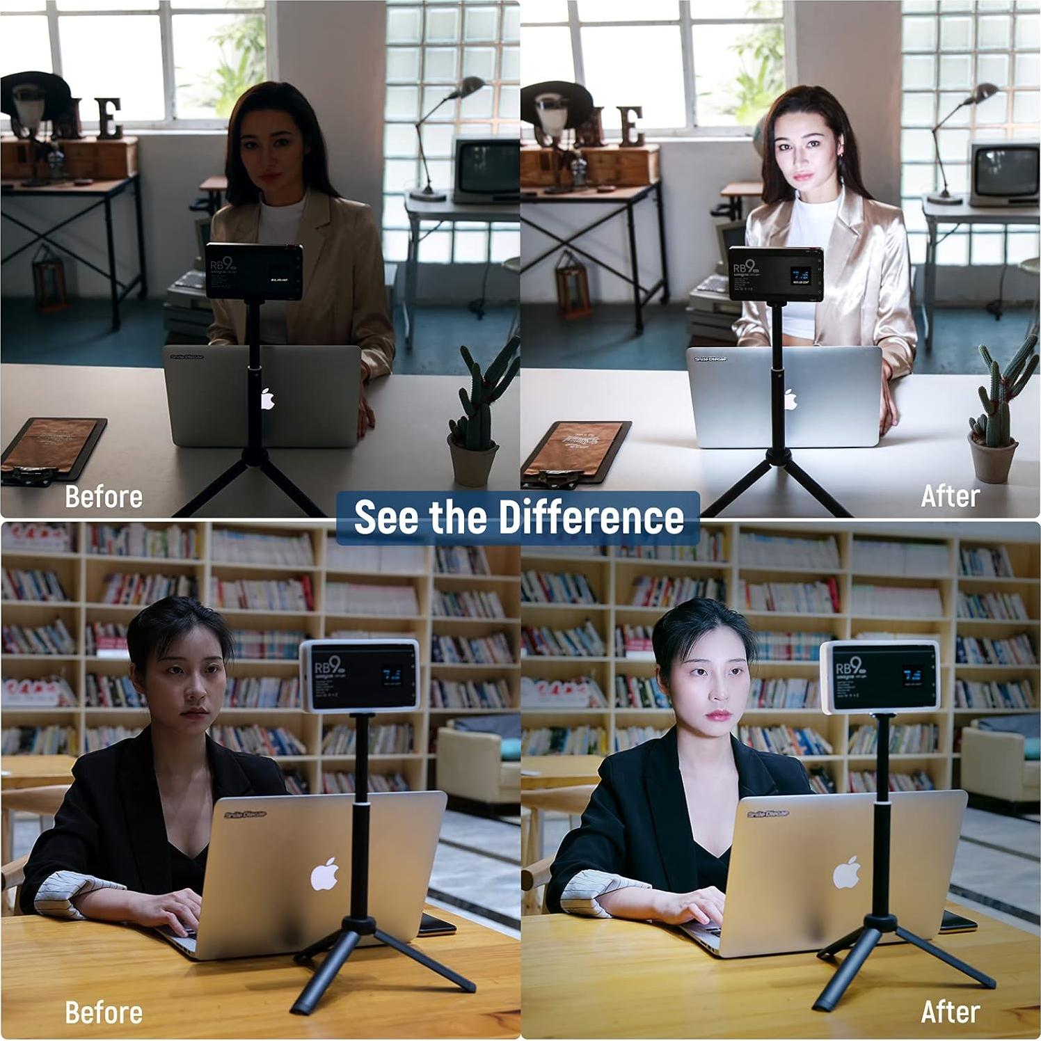 Weeylite RB9 Luz de Video RGB 12W Control App 2500-8500K