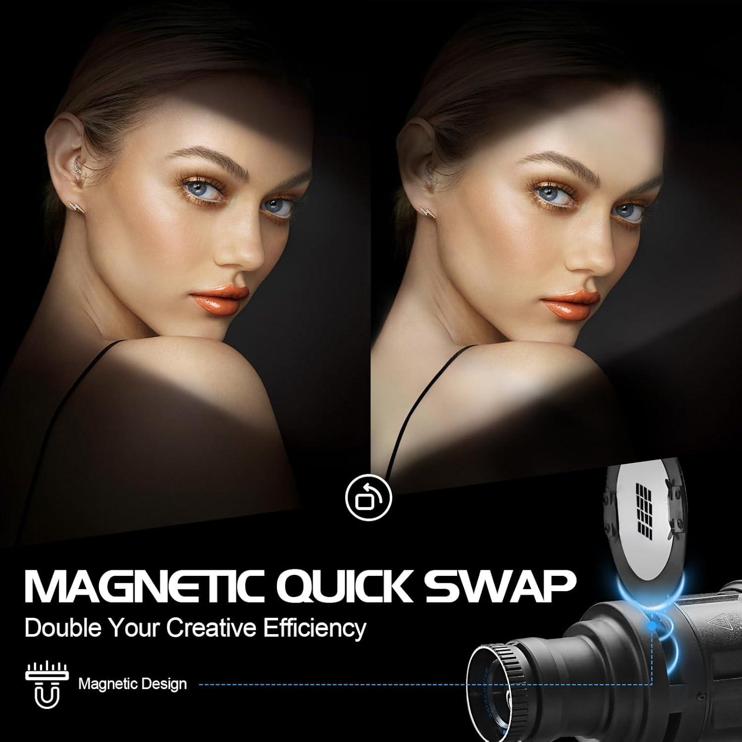 Kit de Foco Spot Wellmaking S-80 con Montura Bowens y Snoot