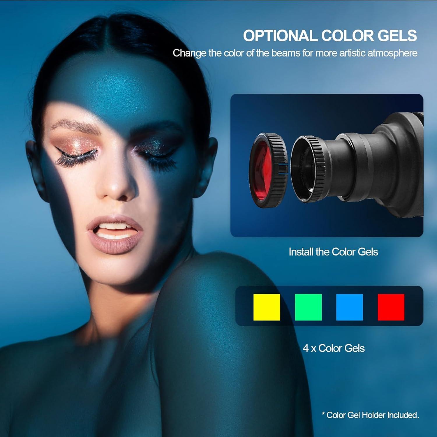 Kit de Foco Spot Wellmaking S-80 con Montura Bowens y Snoot