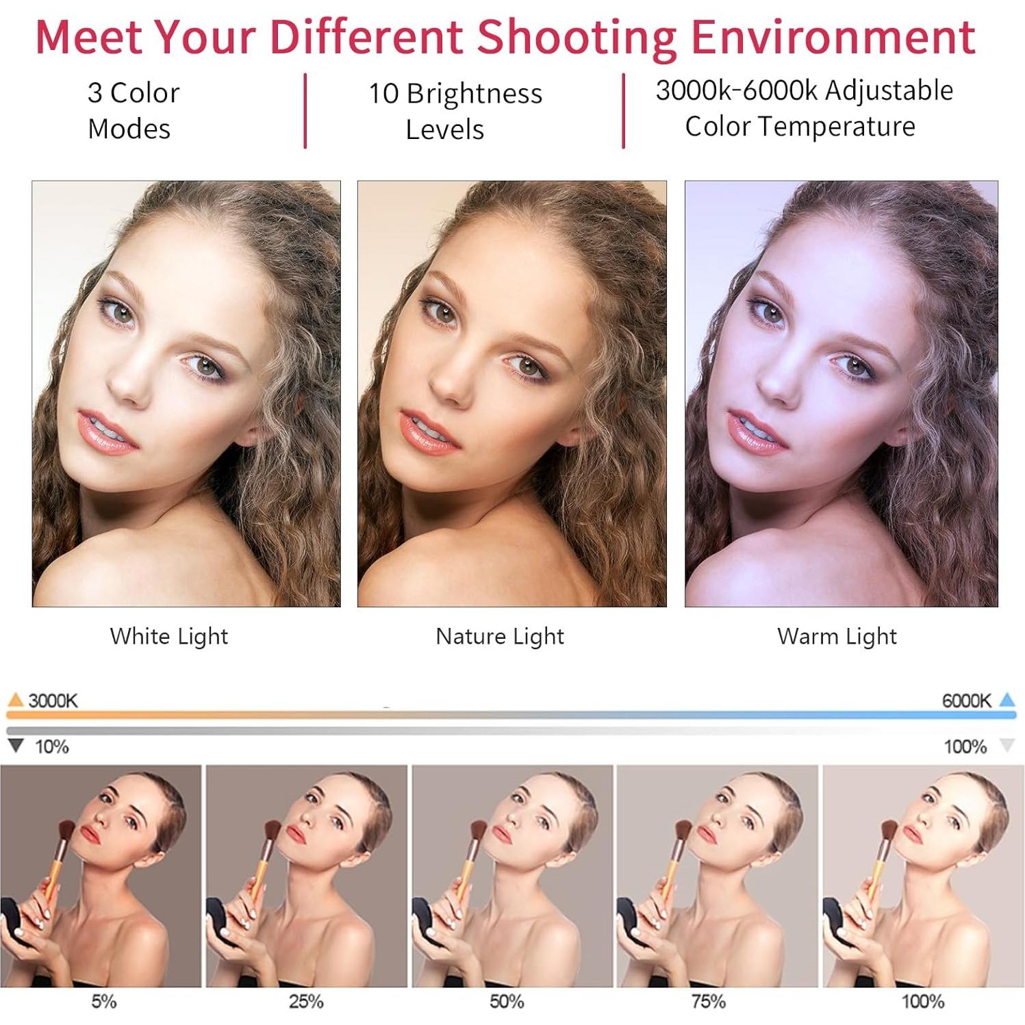 Anillo de Luz LED EOTO LIGHT 53 cm con Trípode y Control Remoto