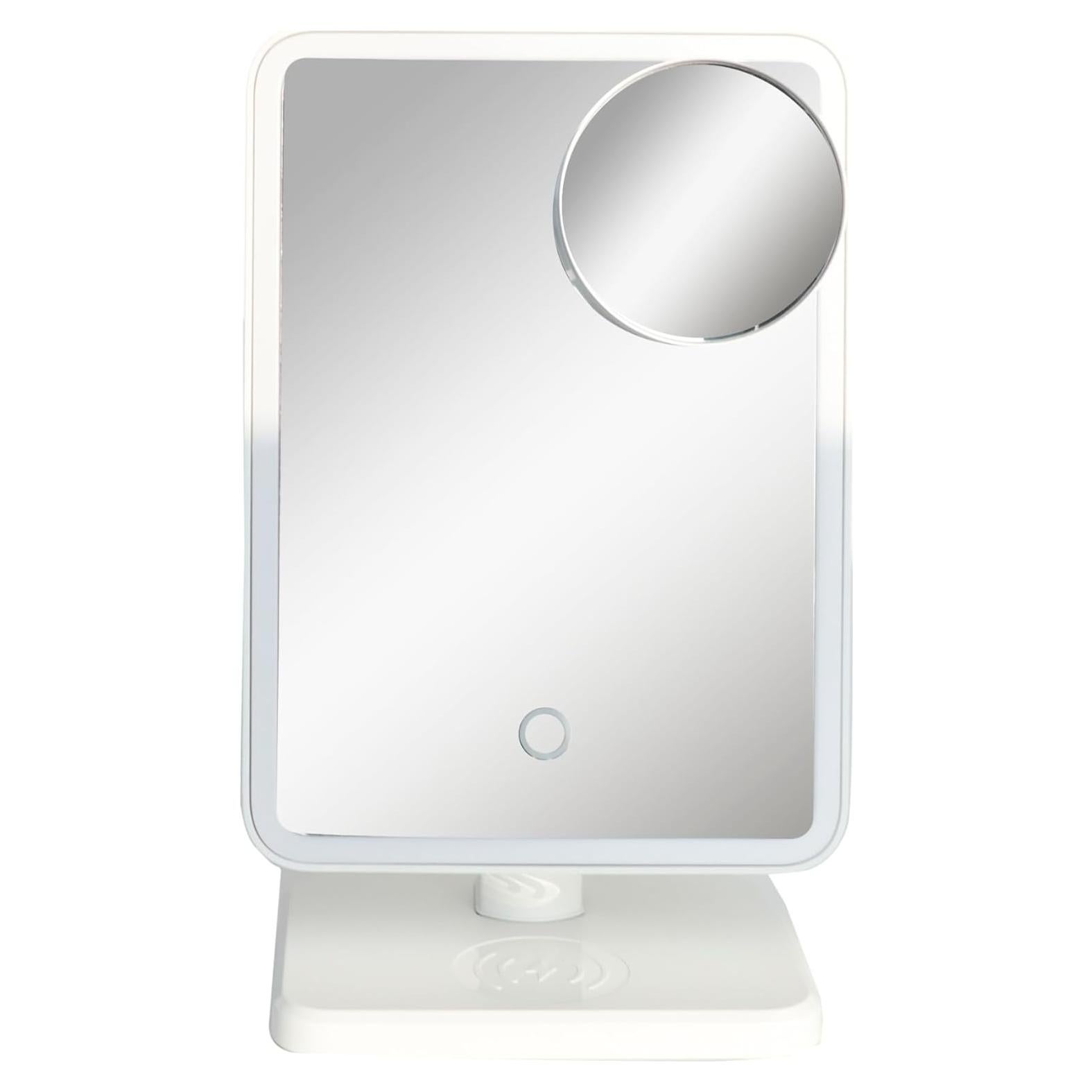 Espejo de Tocador Glam Studio Bluetooth con LED y Carga Inalámbrica