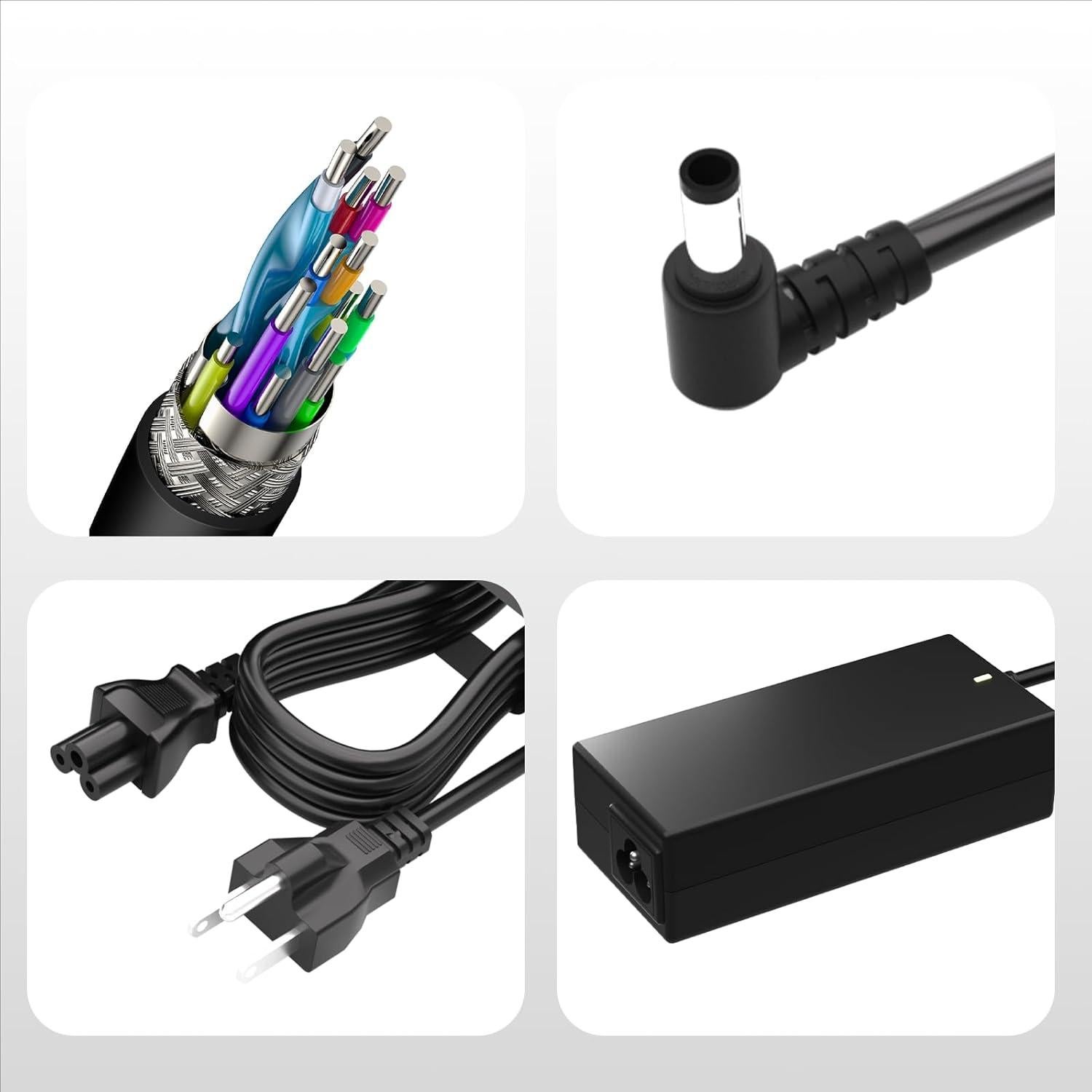 15V Power Charger for Neewer Photo Studio Ring Light 14 Inches and 18 Inches Neewer Ring Light Power Cable NW-150480D2 DC15V 5A 4.8A 75W 72W Power Supply ac Adapter