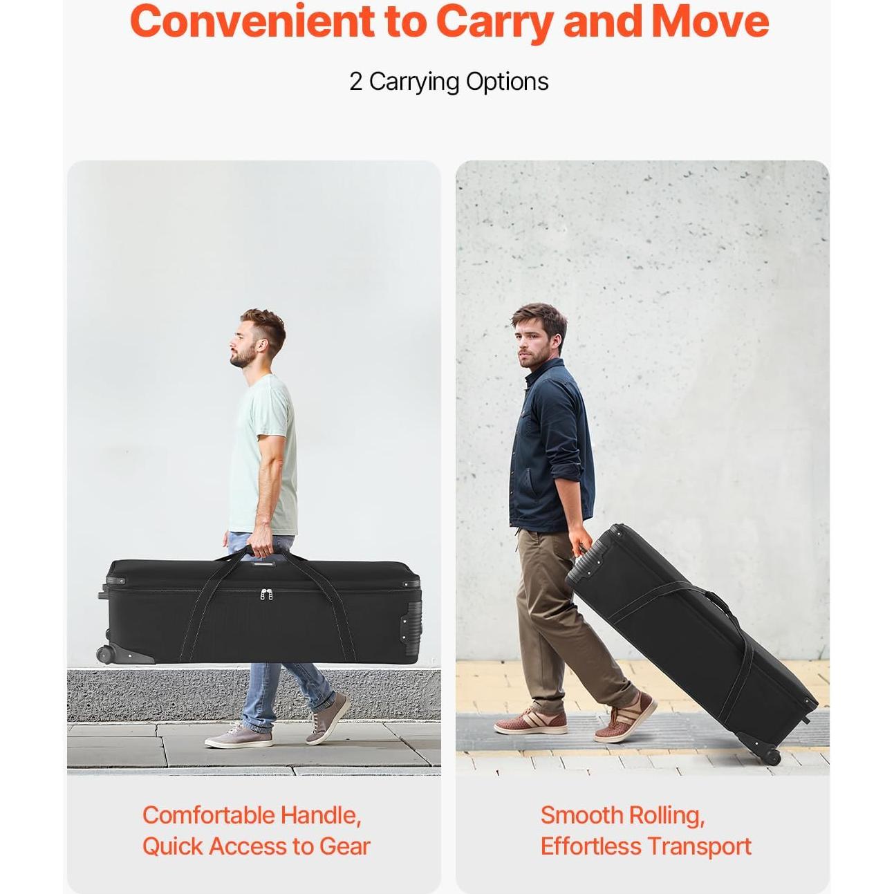 Estuche de Equipo de Estudio VEVOR con Ruedas y Compartimentos