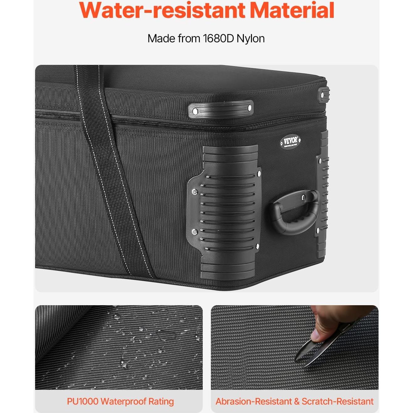 Estuche de Equipo de Estudio VEVOR con Ruedas y Compartimentos