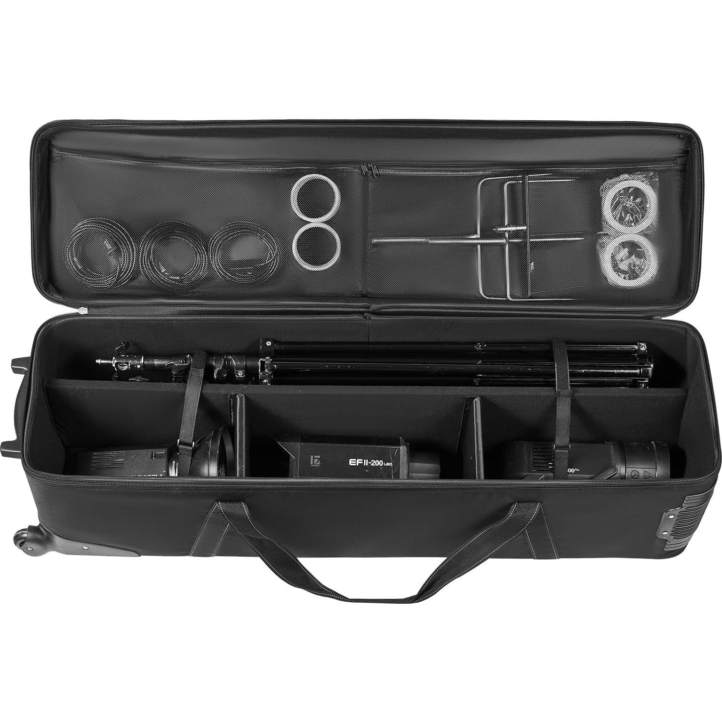 Estuche de Equipo de Estudio VEVOR con Ruedas y Compartimentos