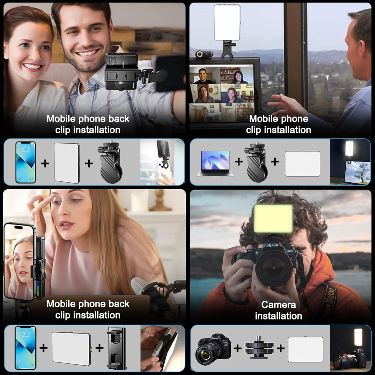 Luz de Selfie RGB Abuytwo 94 LED Regulable 3000-9900K