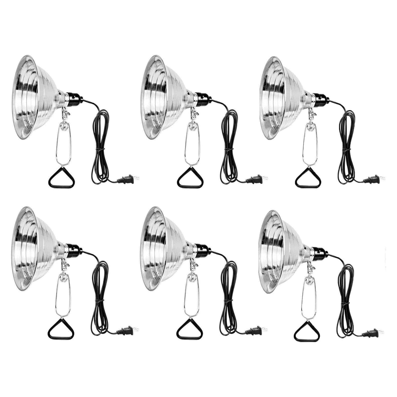 Lámpara de Abrazadera Simple Deluxe 150W Reflector Aluminio 21.6cm Paquete 6