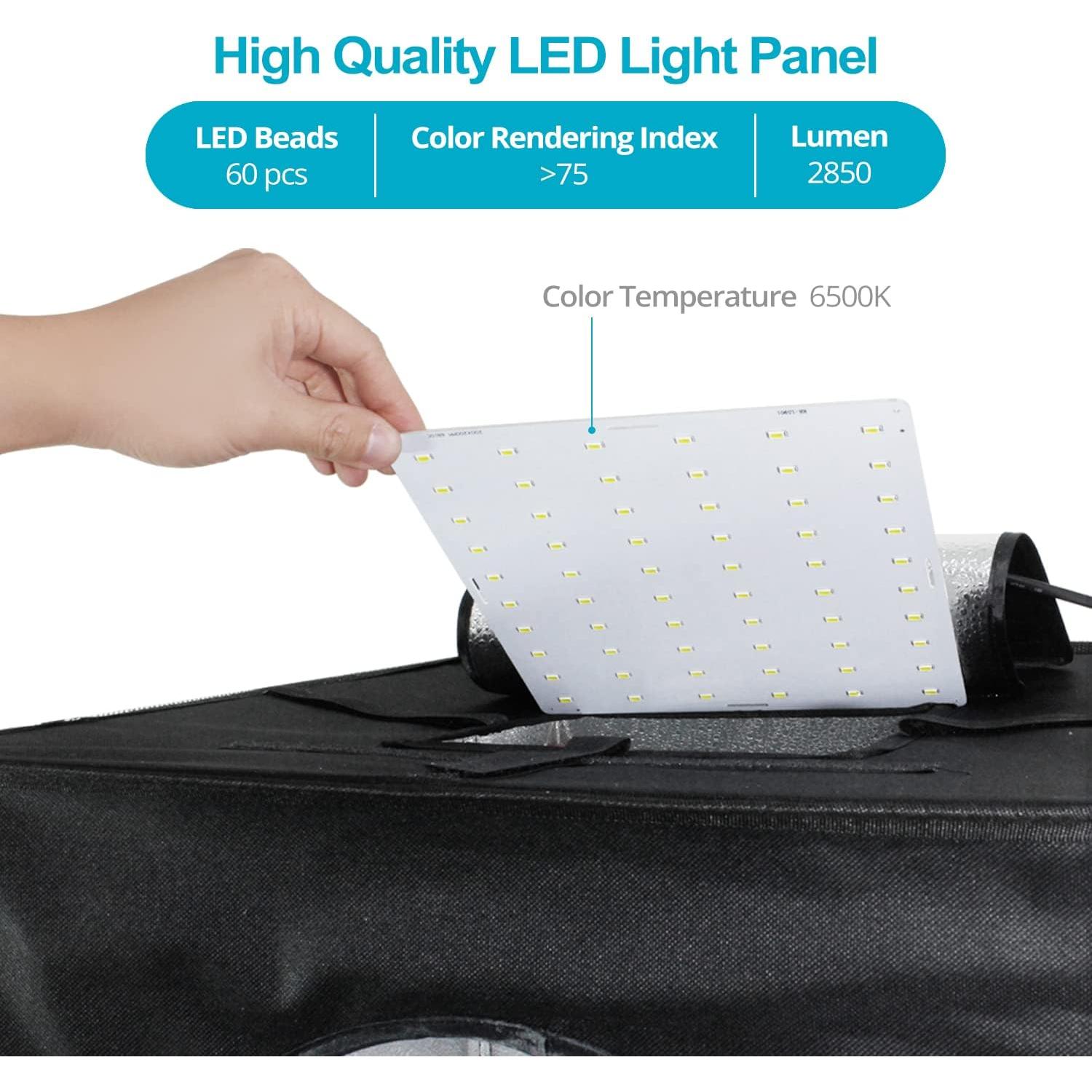 Caja de Luz LED Julius Studio 40.64x40.64cm 2850LM 6500K