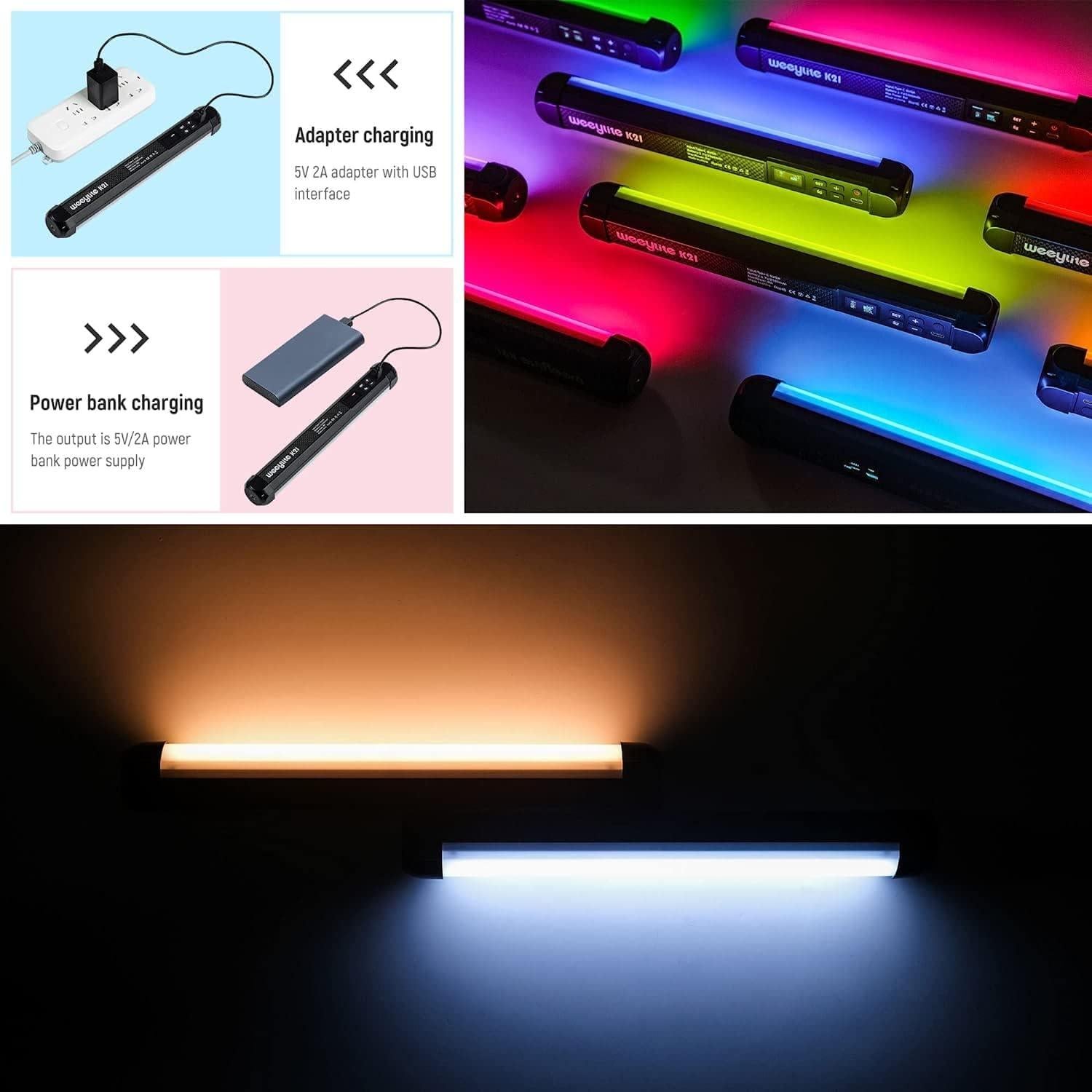 Varita de Luz LED Portátil JYC K21 RGB 2500K-8500K