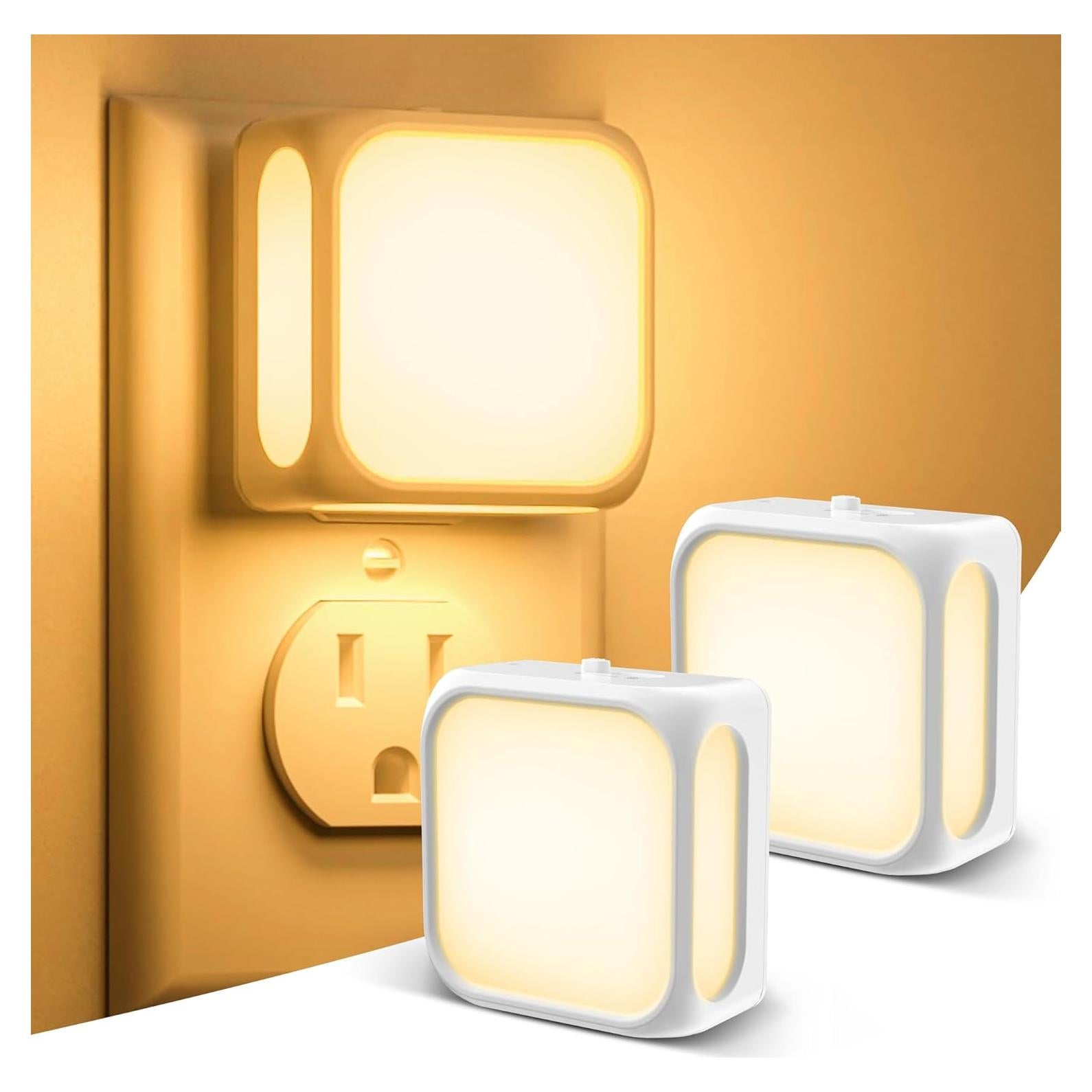 Luces Nocturnas Enchufables UNILAMPRO 1W con Sensor 2700K