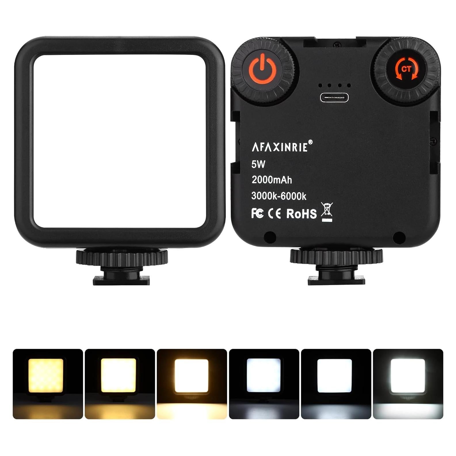 Luz LED Portátil AFAXINRIE VL49C 2000mAh Bi-Color 3000K-6000K