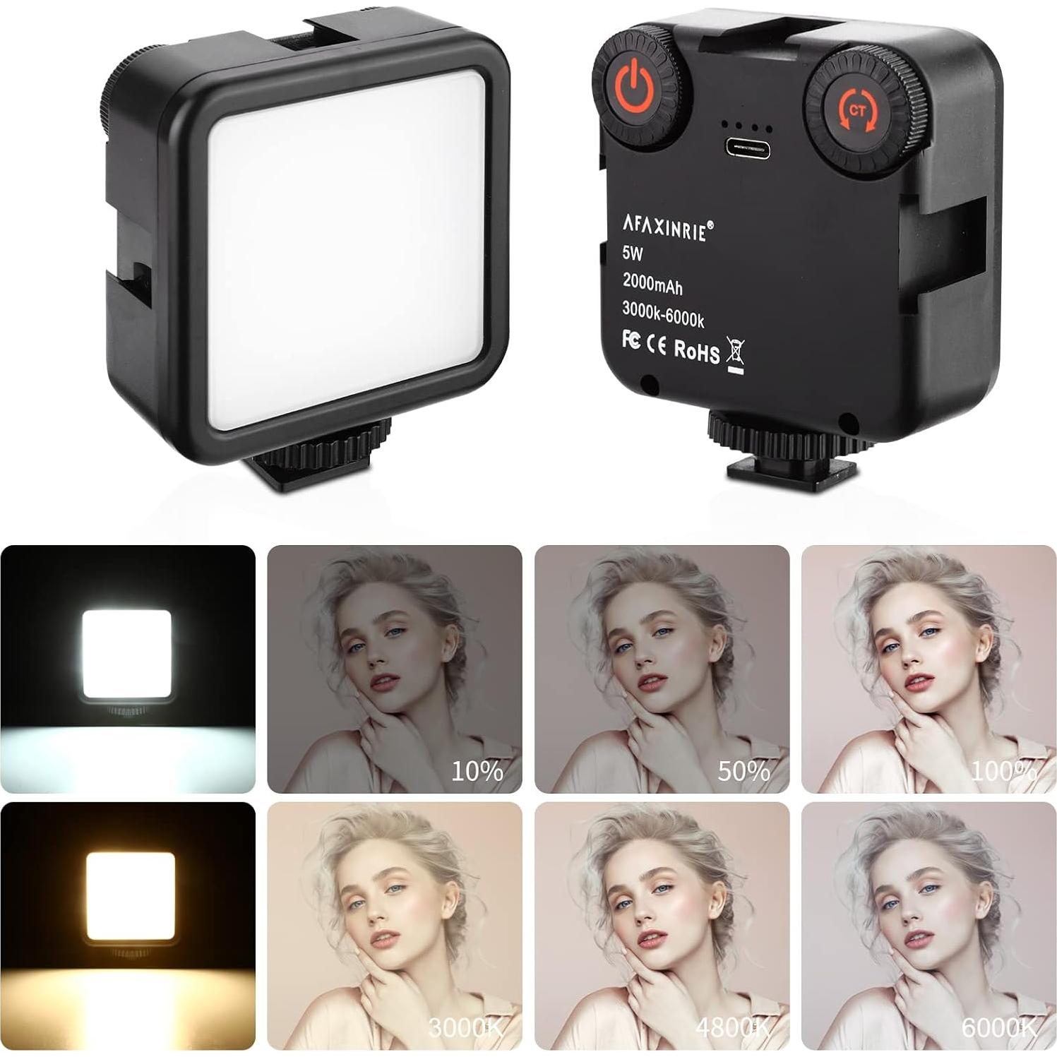 Luz LED Portátil AFAXINRIE VL49C 2000mAh Bi-Color 3000K-6000K