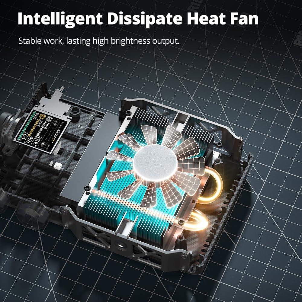 Luz de Video LED Ambitful Q100Lite 100W Bi-Color 2700K-6500K