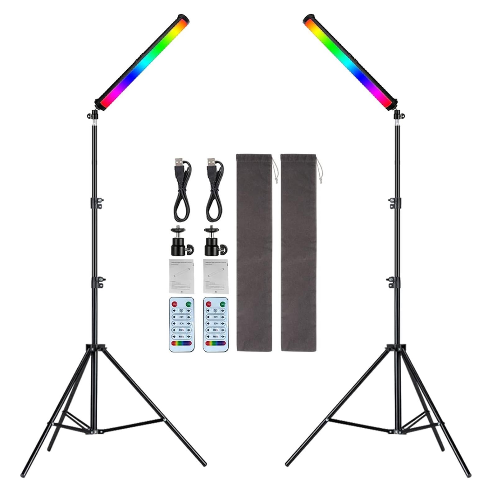 Varita de Luz Fotográfica LED RGB ITOTIN H200 Pro - 2 Paquete