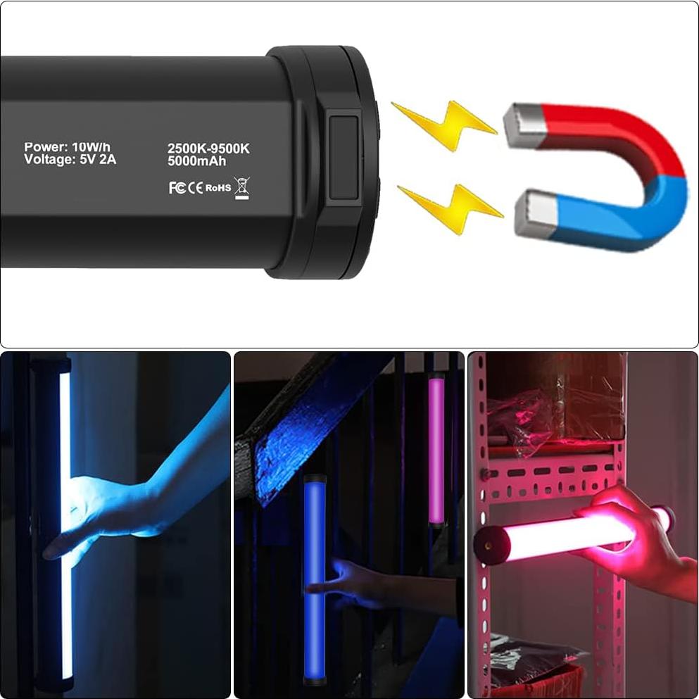 Varita de Luz Fotográfica LED RGB ITOTIN H200 Pro - 2 Paquete