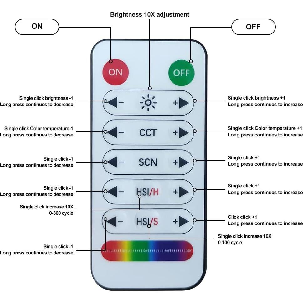 Varita de Luz Fotográfica LED RGB ITOTIN H200 Pro - 2 Paquete