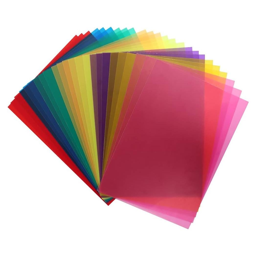 Filtro de Gel de Corrección de Color BUYGOO 24 Piezas 8 Colores