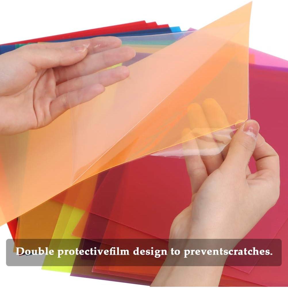 Filtro de Gel de Corrección de Color BUYGOO 24 Piezas 8 Colores