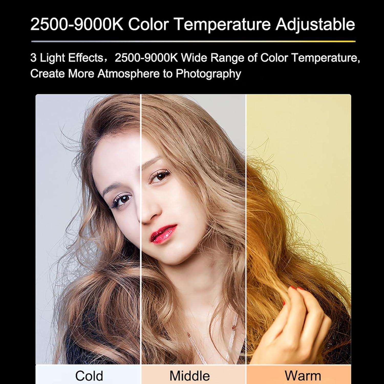 Luz de Selfie Portátil JatureClets 120 LED Recargable 3000mAh