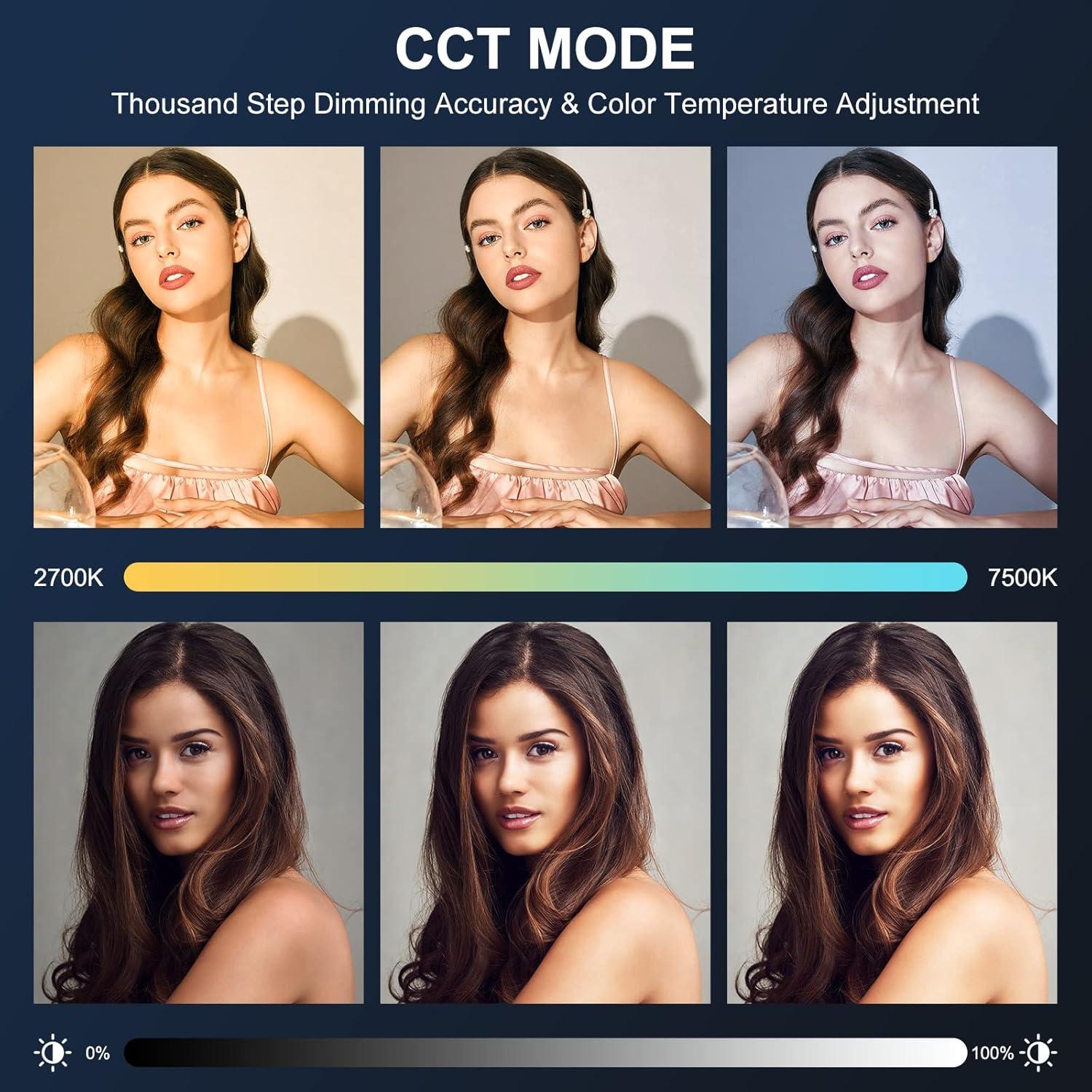 Luz LED GVM 600W para Fotografía y Video, 2700-6800K