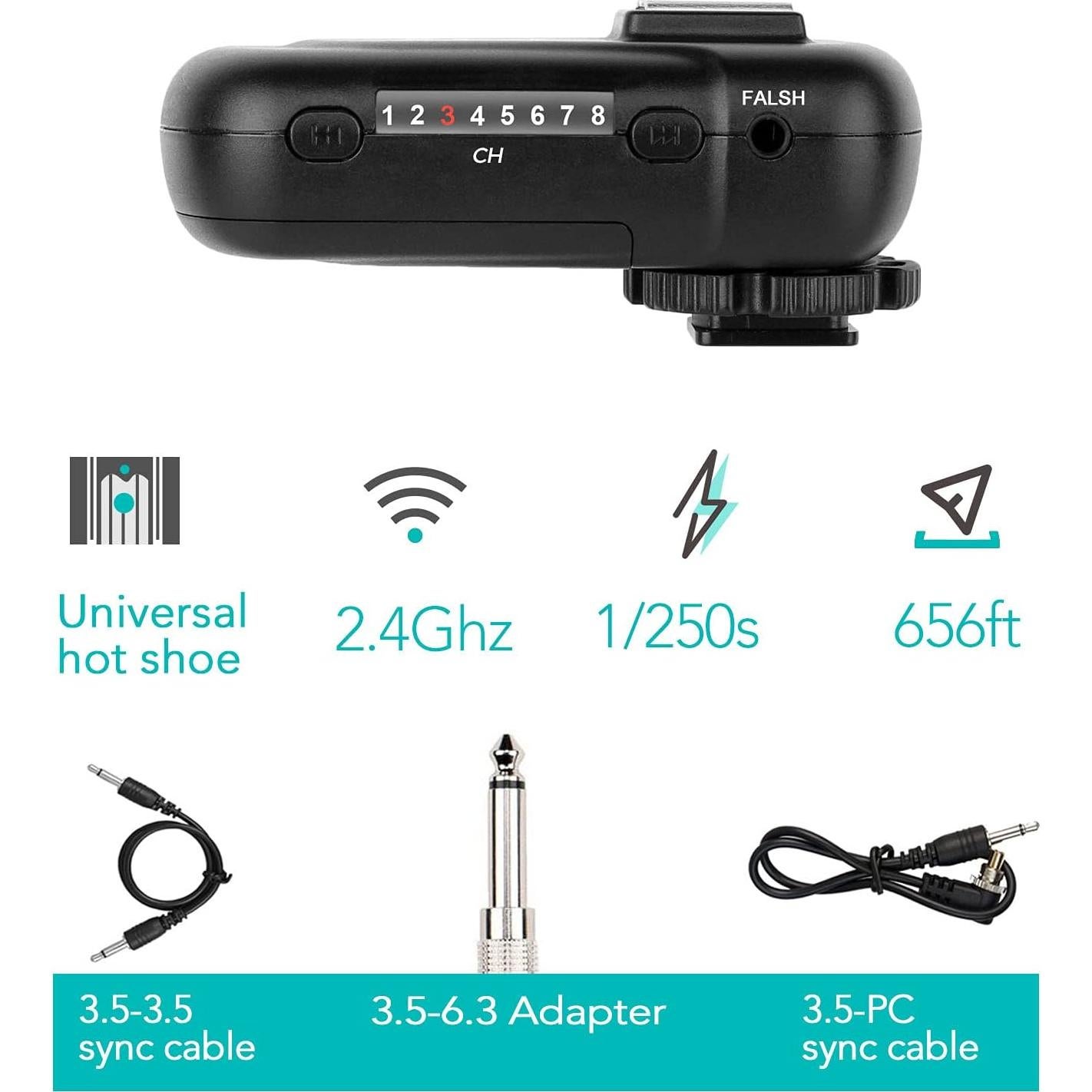 Receptor de Flash AODELAN Universal para Canon Nikon Sony