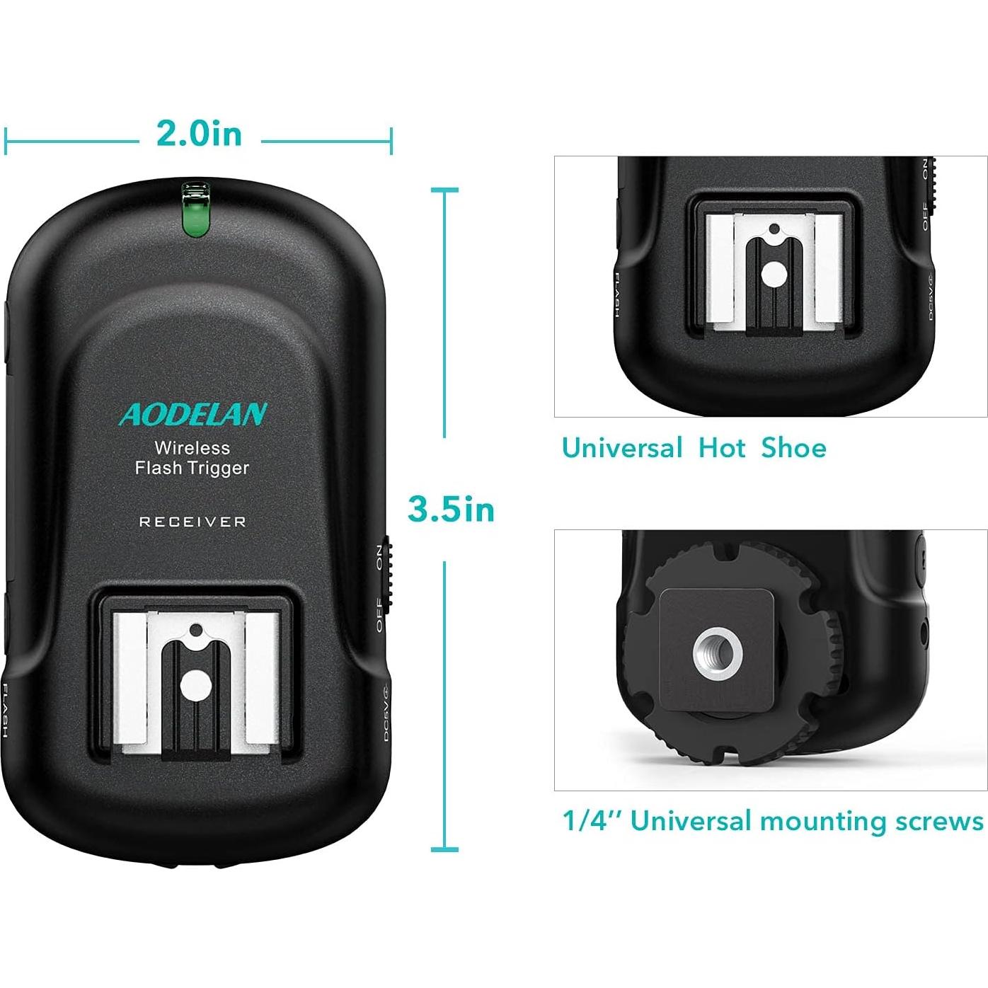 Receptor de Flash AODELAN Universal para Canon Nikon Sony