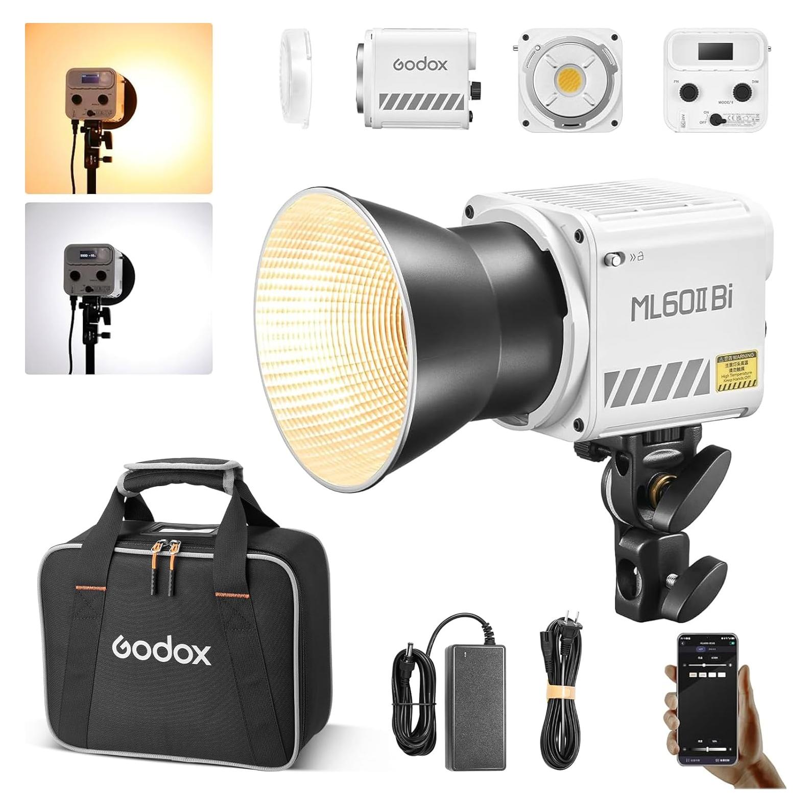 Godox ML60II Bi Luz LED Bi-Color 70W 2800-5600K 13000Lux