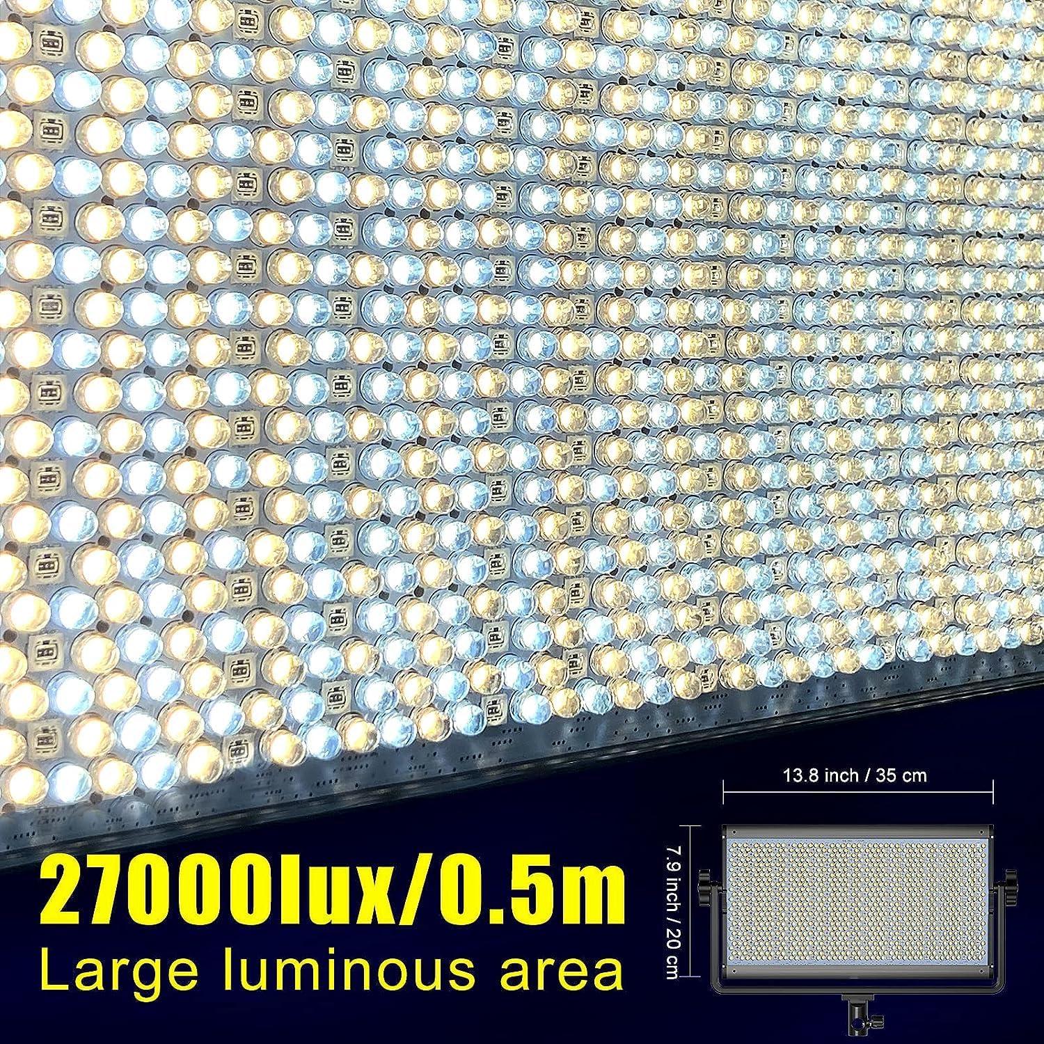 Luz de Video LED RGB GVM 1500D 75W Control Bluetooth