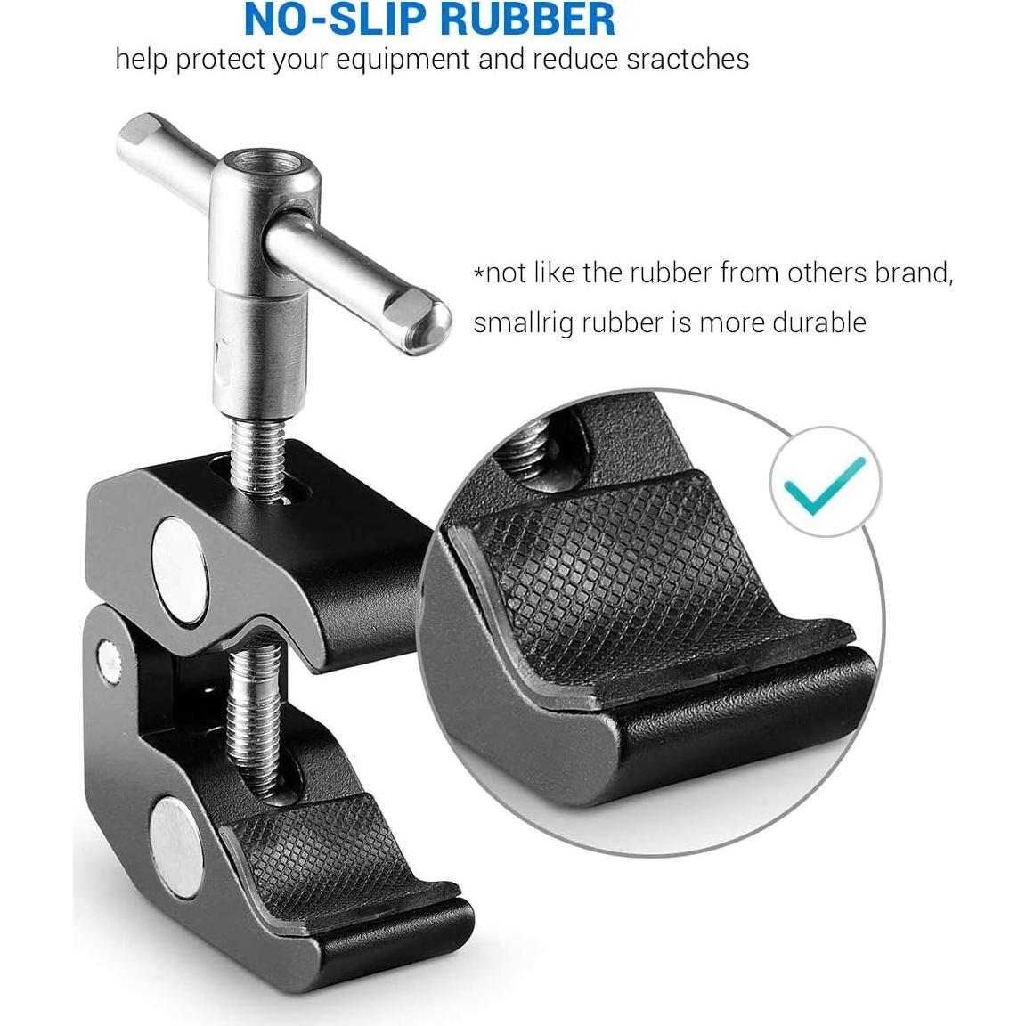 Super Clamp SmallRig 2058 para Cámaras y Luces - 2 Piezas