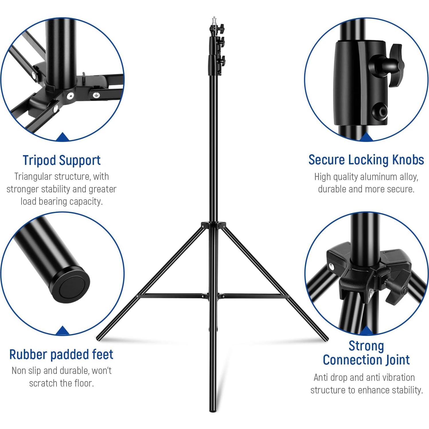 Soporte de Luz NEEWER 2.6m con Amortiguación de Aire y Metal