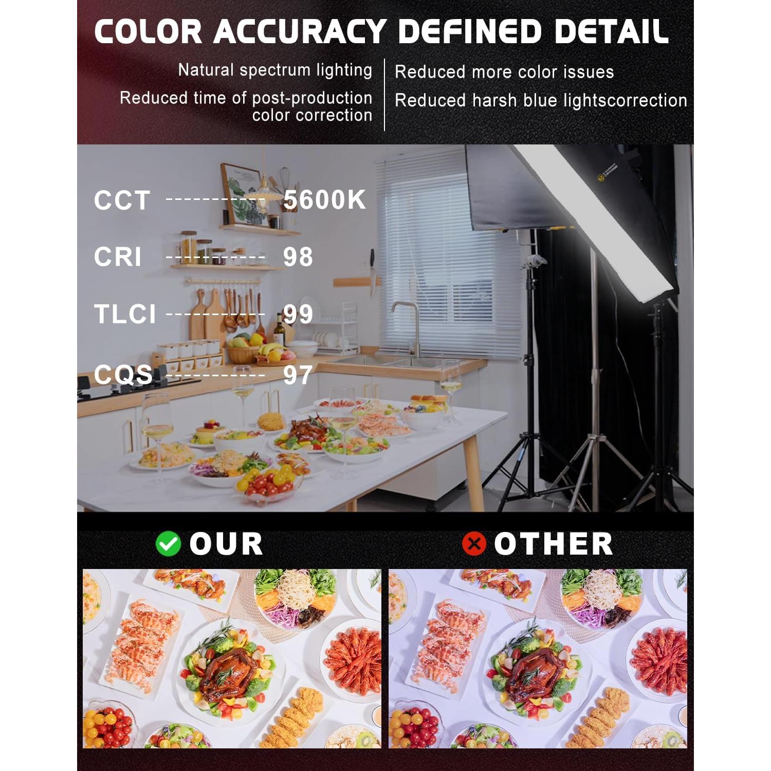 IFOOTAGE Luz LED Video 70W SL1 60DN 5600K Iluminación Continua