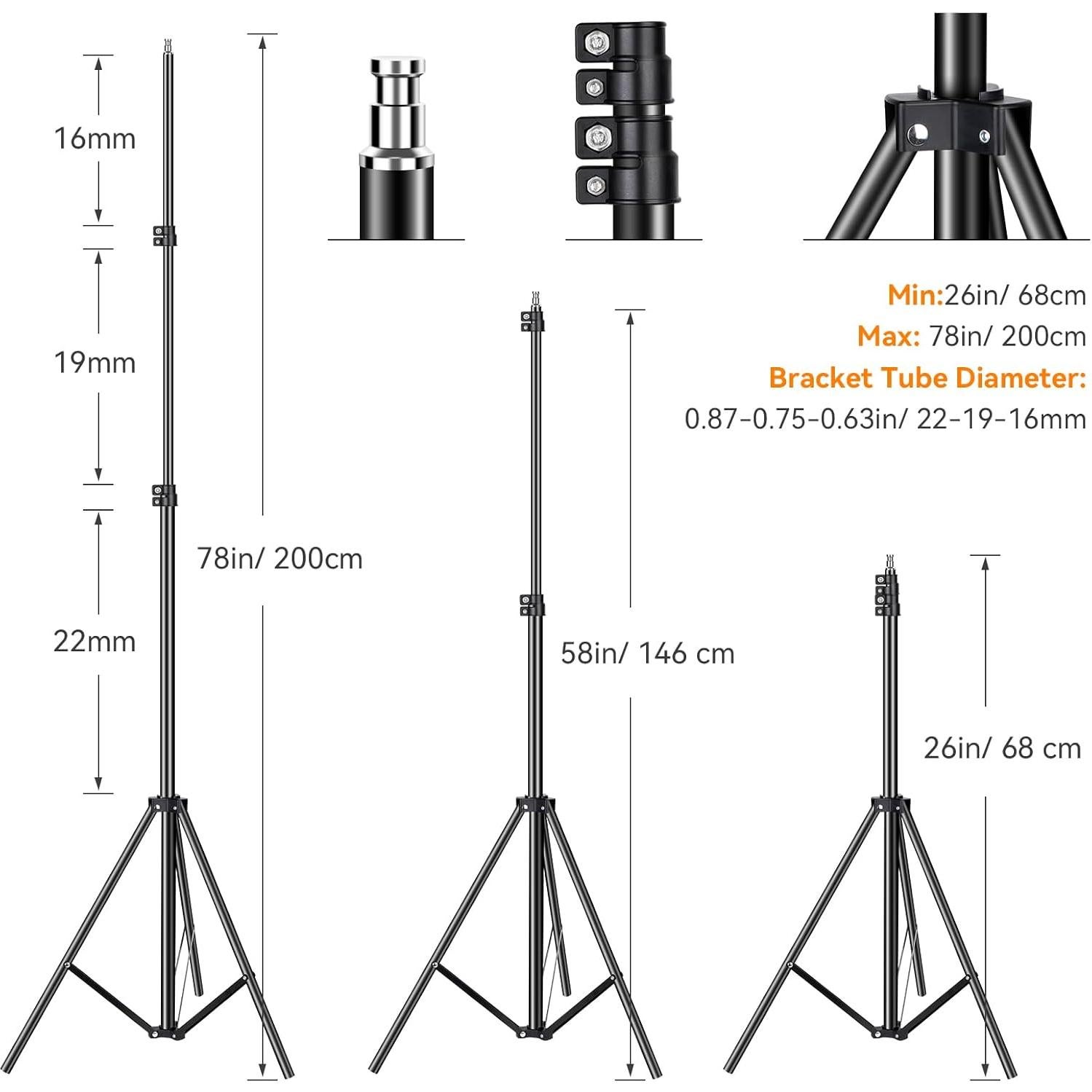 Kit de Iluminación Softbox Camnoon 2 Luces LED 85W Bi-Color