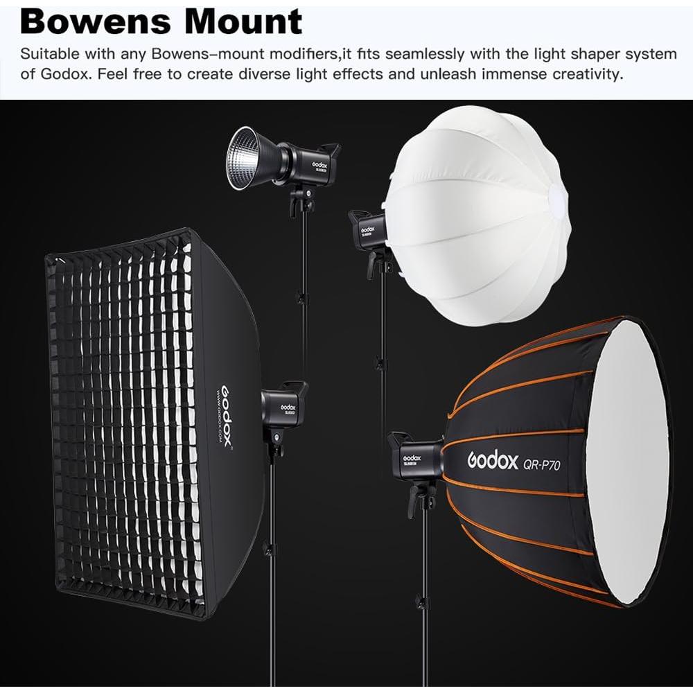 Luz de Video LED Godox SL60IID 70W CRI96+ 5600K Montura Bowens