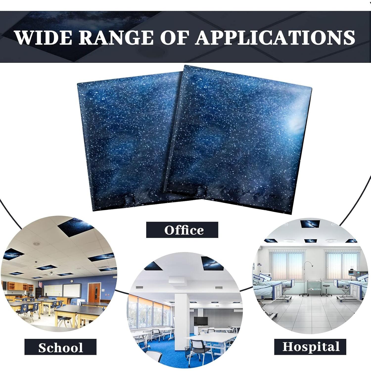 Cubiertas de Luz Fluorescente Patelai 8 Piezas 61x122 cm