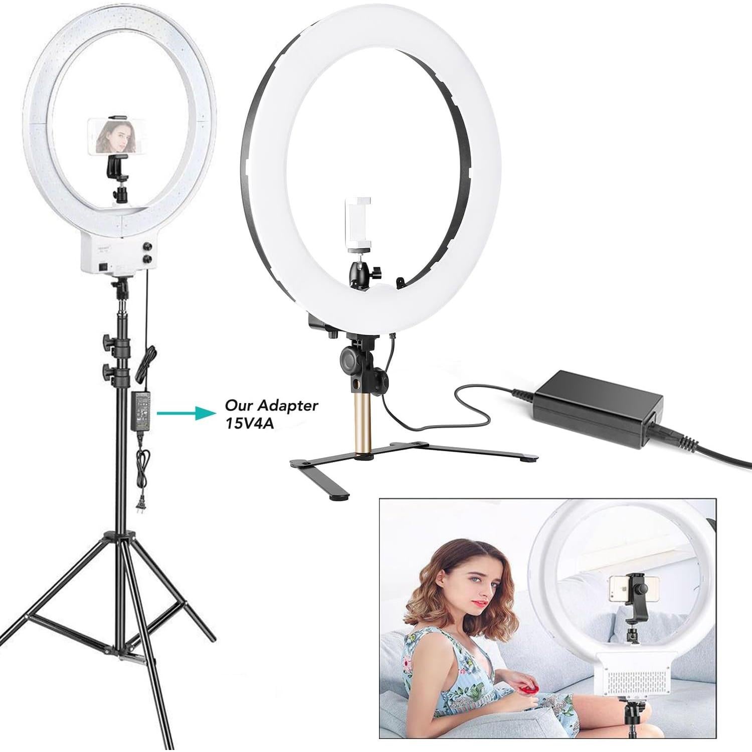 Adaptador AC 15V 5A Taifu para Neewer Luz de Anillo 14" 18"