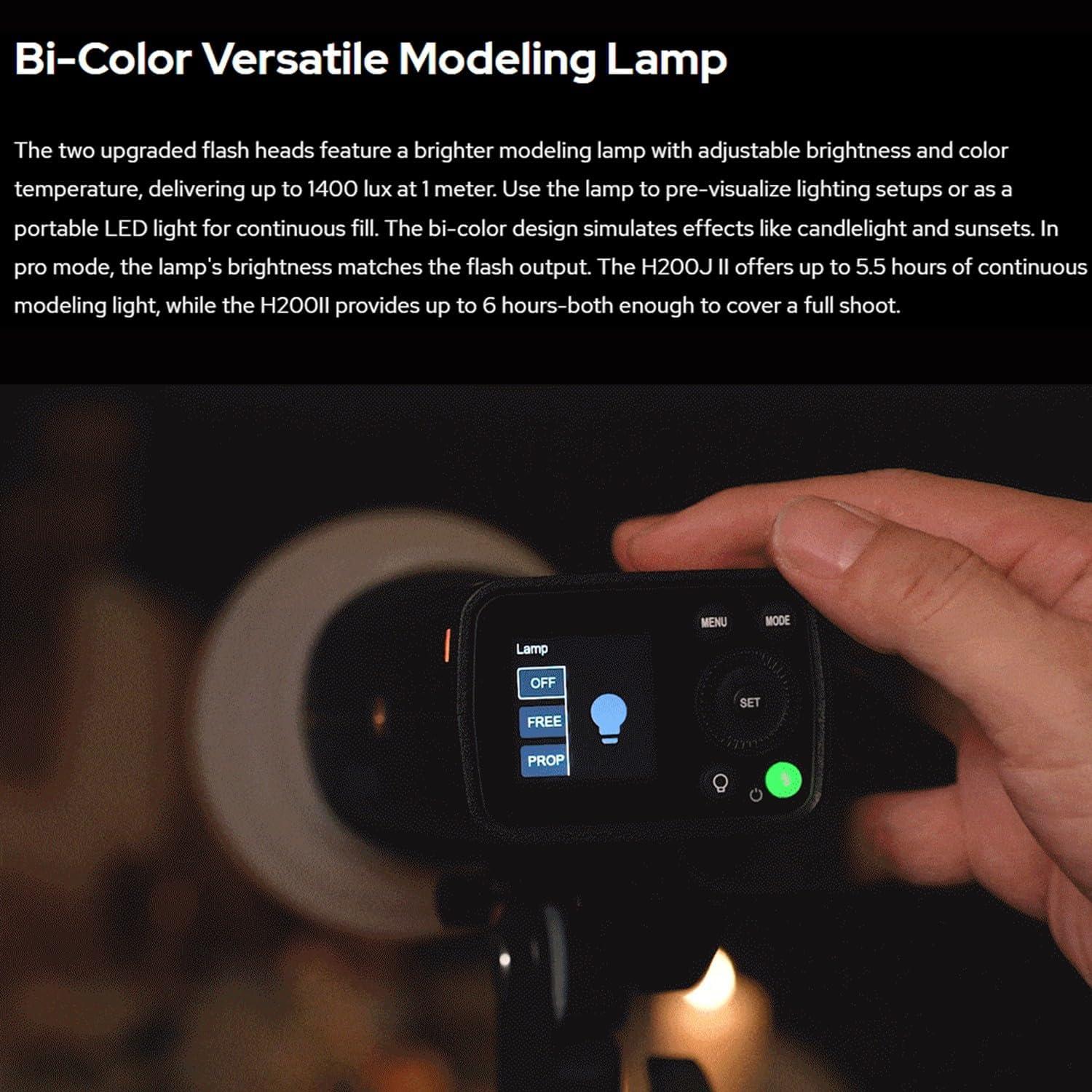 Flash Estroboscópico Godox AD200 Pro II 2.4G 500 Flashes