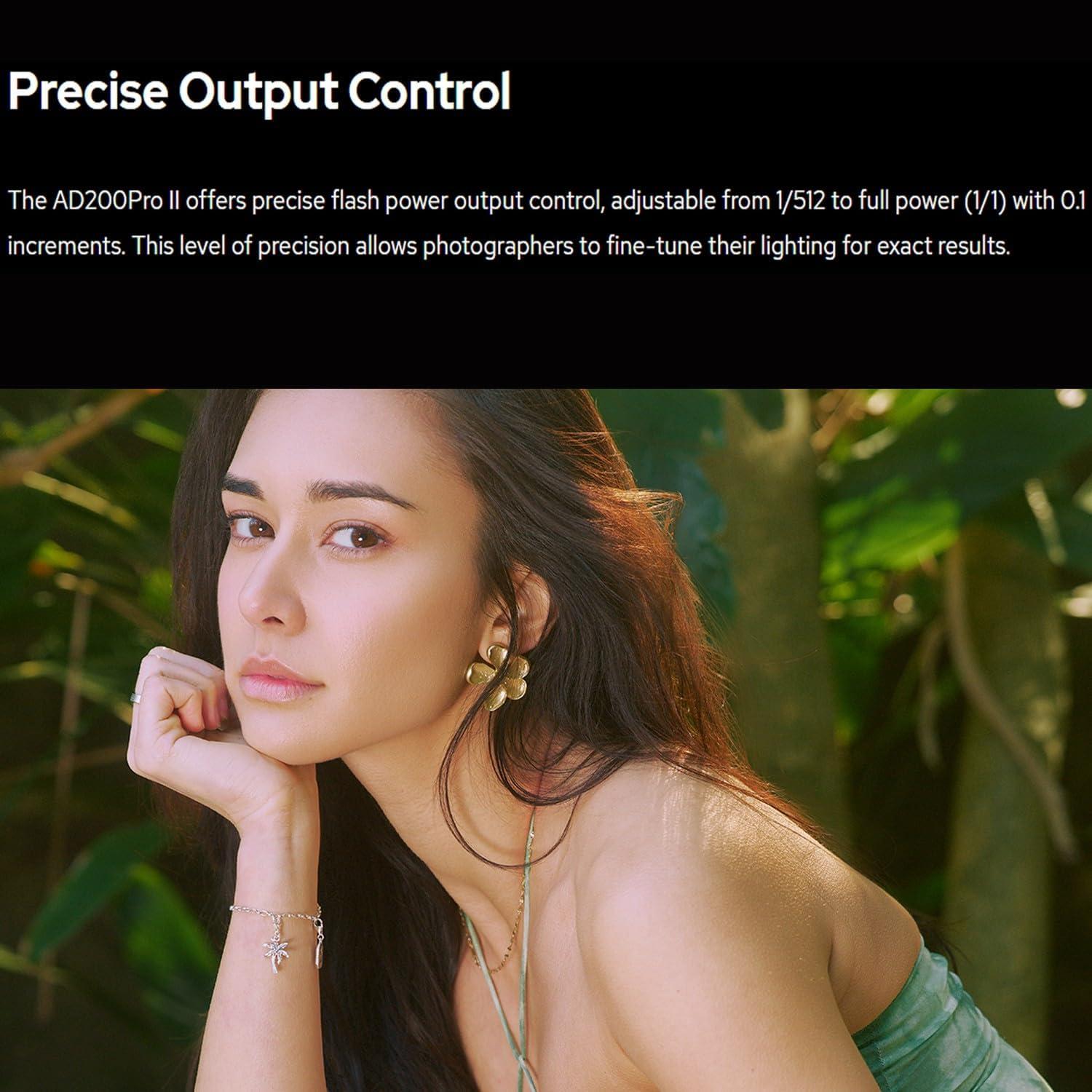 Flash Estroboscópico Godox AD200 Pro II 2.4G 500 Flashes