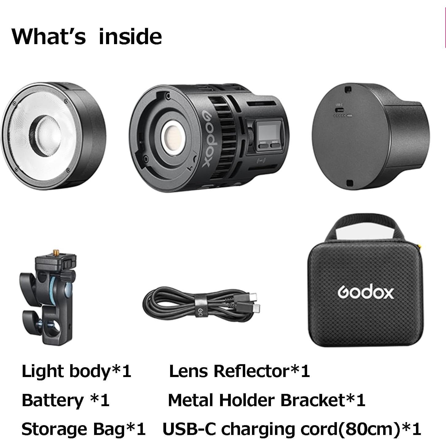 Luz LED Godox RS60 Bi-Color para Video, Control DMX/App