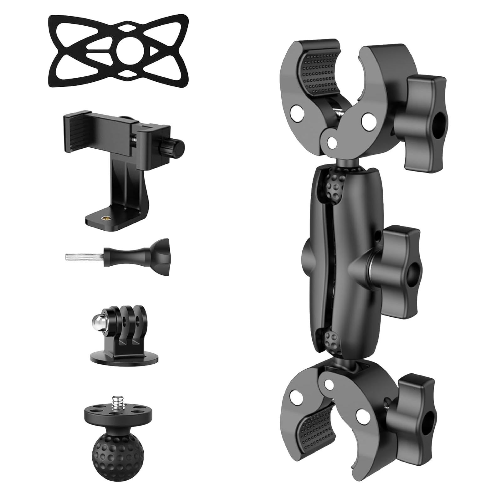 Abrazadera Super Doble Shewtme para Cámara 9CM con Cabeza Esférica