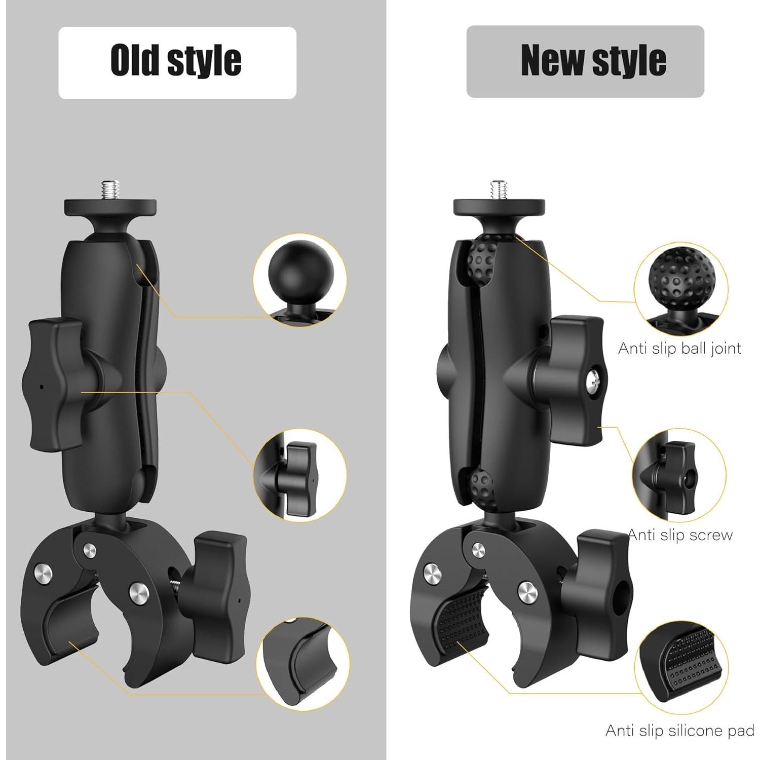 Abrazadera Super Doble Shewtme para Cámara 9CM con Cabeza Esférica